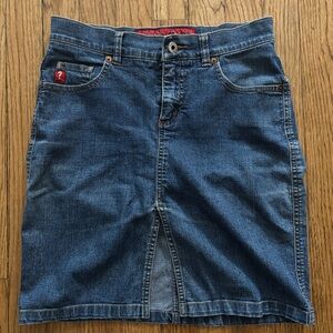 guess jeans mini skirt